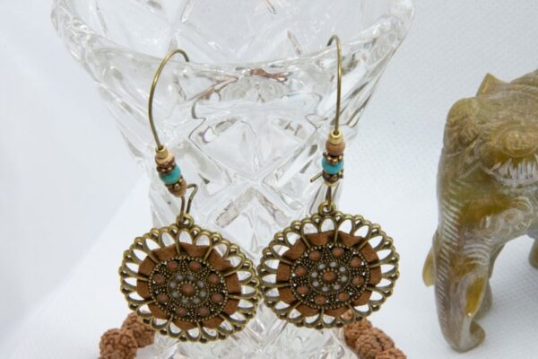 earrings boho floral hippie style