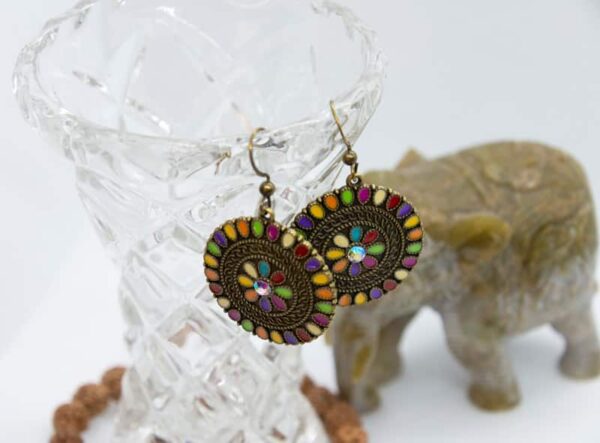 earrings boho floral hippie style