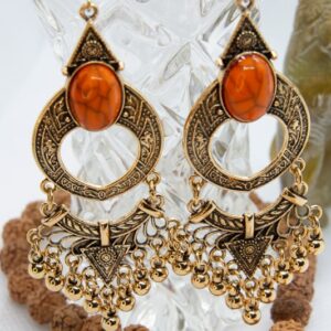 drop earrings gold boho tassle hippie style