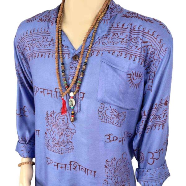 Ramnami Button Neck Kurta