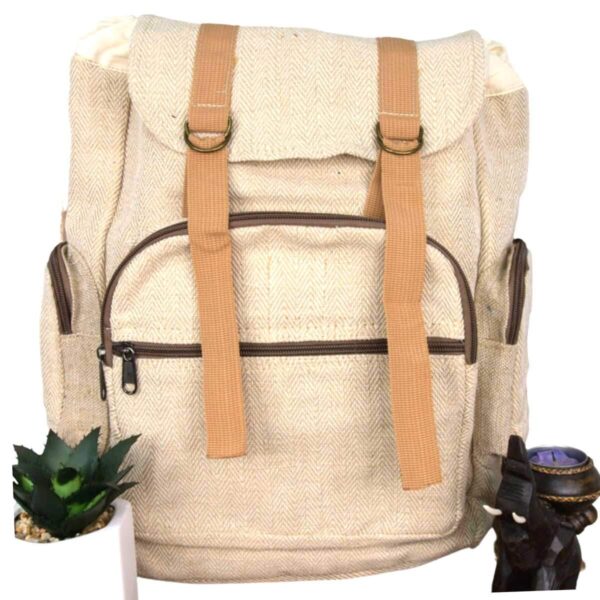 Handmade Jute Canvas Backpack