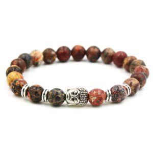 Jasper Stone Buddha Bracelet