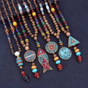 Vintage Nepal Buddhist Necklace