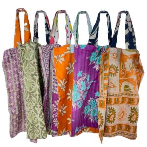 Recycled Sari Tote Bag