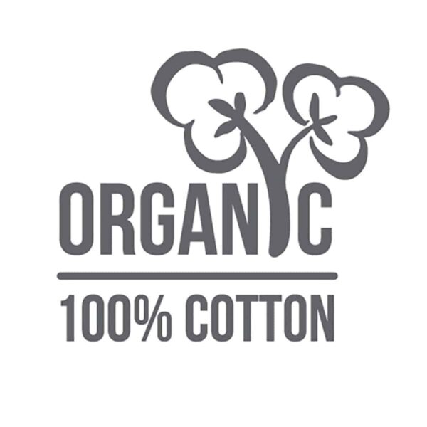 100% organic cotton logo